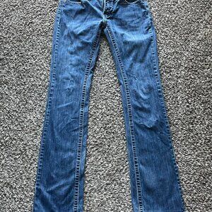 Kimes Ranch Jolene Size 2/36 Blue Denim Bootcut Jeans Country Western Cowgirl